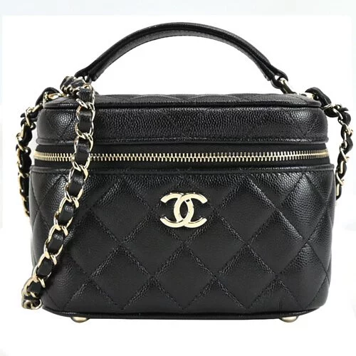 シャネル CHANEL シャネルバヌティケースレザースモールクロスボディメイクアップケース AS3171 Y33352 94305