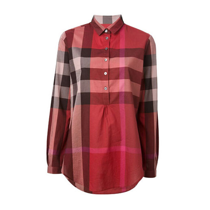 バーバリーBURBERRY LADIES SHIRT  レディース シャツ 3956498 6011B BE-RED