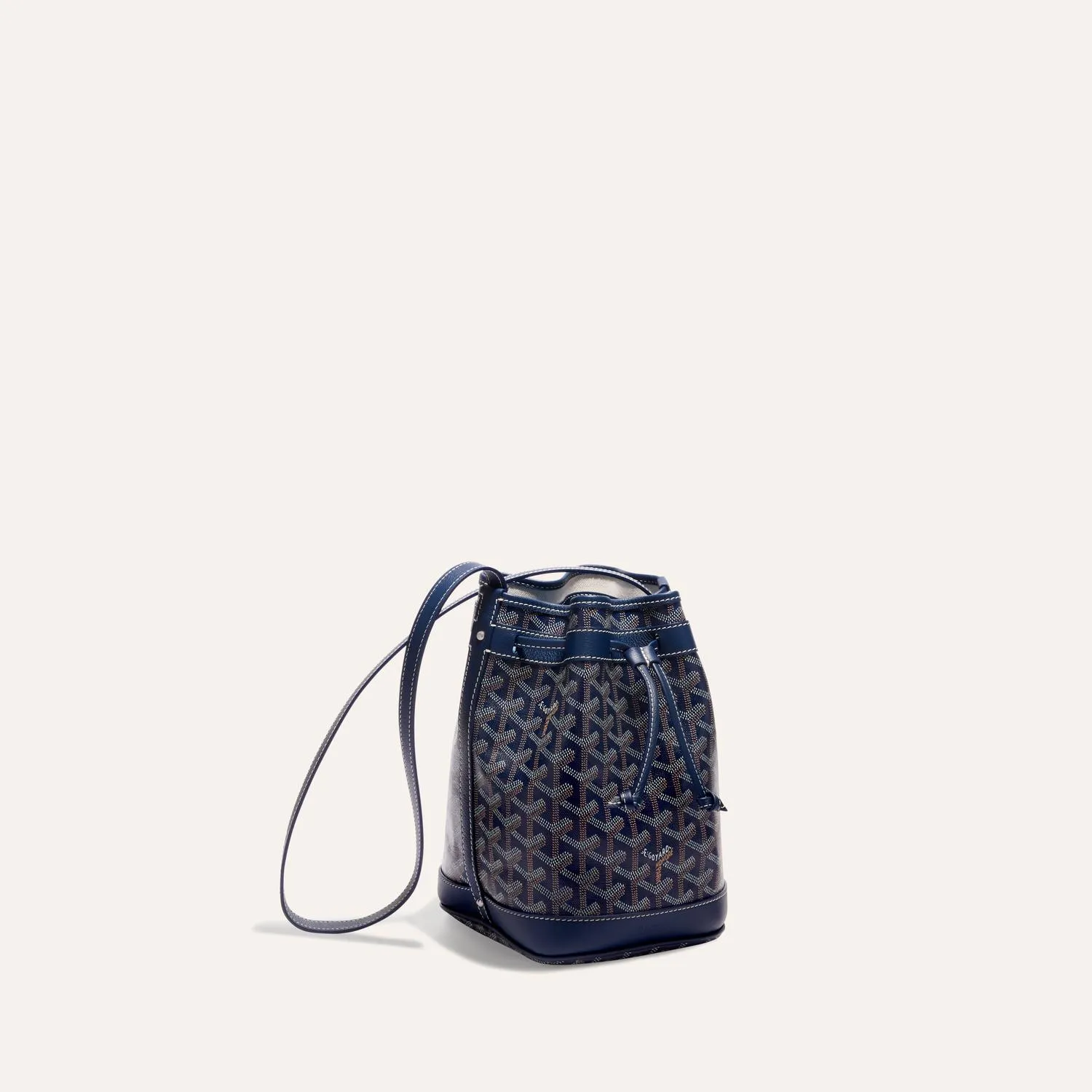 ゴヤール GOYARD ネイビーブルーGoyardine キャンバス プチフロットバケットバッグ PETIT FLOT BUCKET PM NAVY