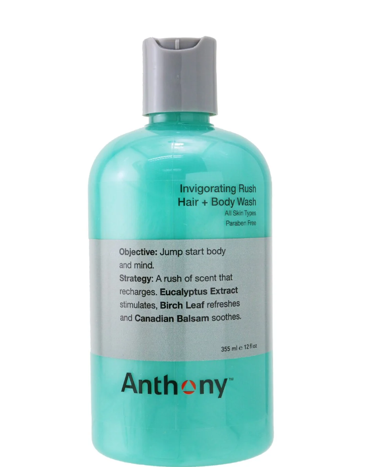 Anthony Invigorating Rush Hair & Body Washインビゴレーティングラッシュ ヘア&ボディウォッシュ 355ml