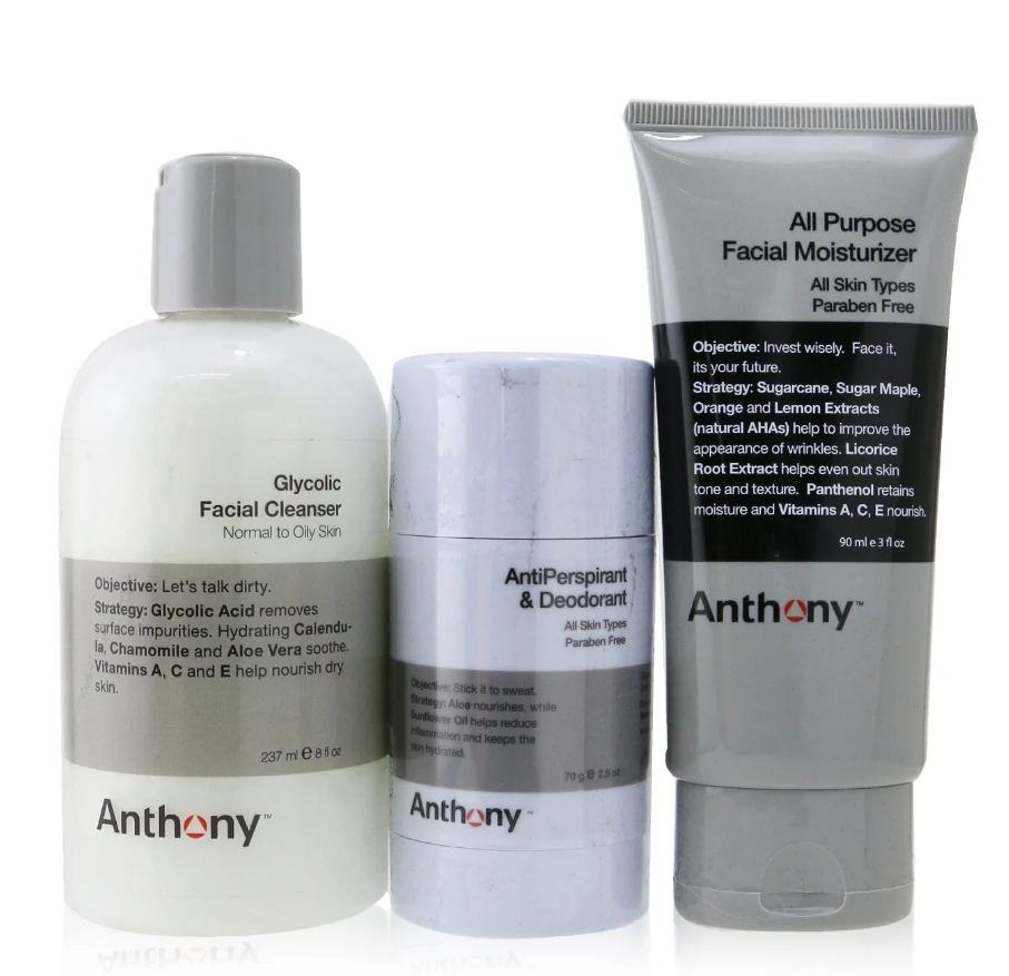 Anthony Basic Kit With AntiPerspirant & Deodorantアンソニー ベーシックキット 3PCS