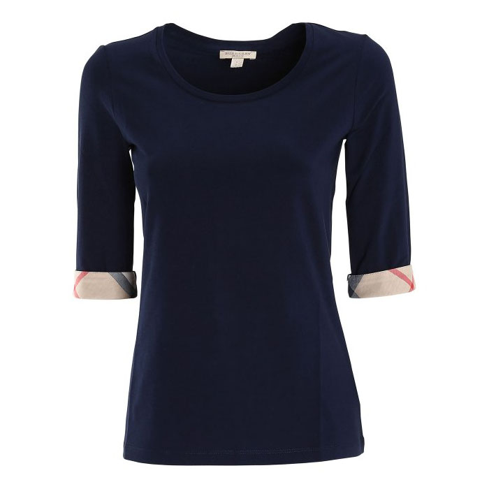 バーバリーBURBERRY LADIES T-SHIRT  レディース T シャツ 3877330 41000 NAVY