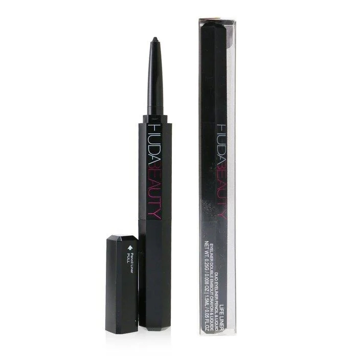 Huda Beauty フーダビューティー  ライフライナーデュオペンシルリキッドアイライナー-#Very Vanta (Extreme Black)