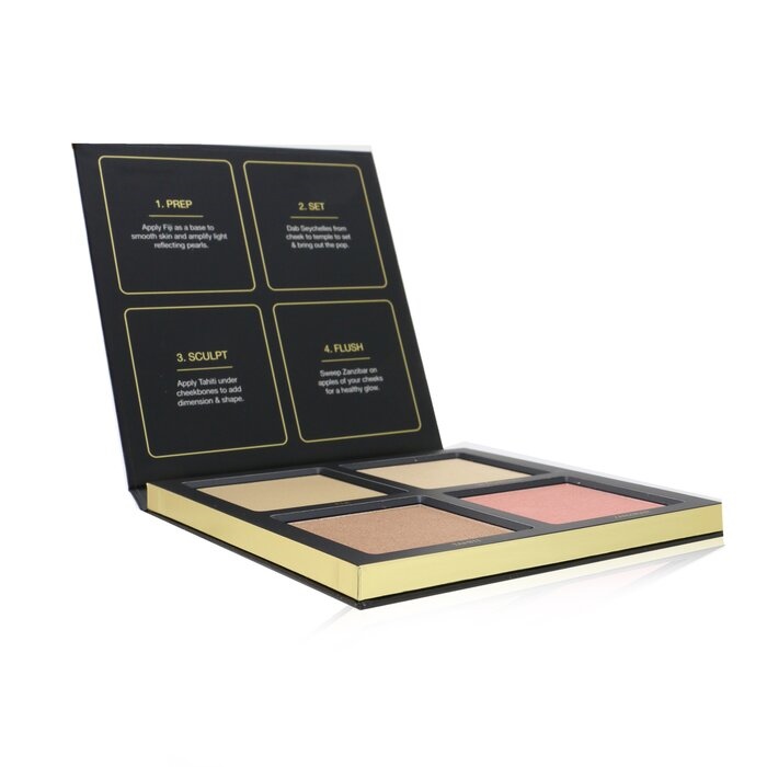 Huda Beauty フーダビューティー  3D Highlighter Palette (4x Highlighter) 3Dハイライターパレット（4xハイライター）# Golden Sands