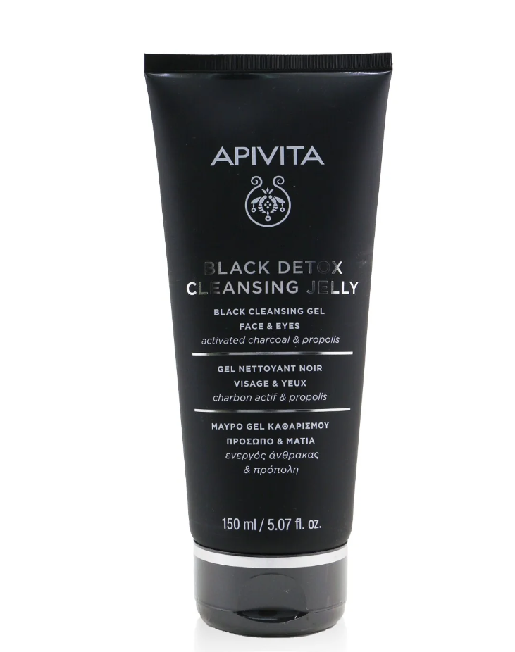 Apivita Black Detox Cleansing Jelly For Face & Eyes アピビタ ブラック デトックス クレンジング ジェリー フェイス&アイ150ml