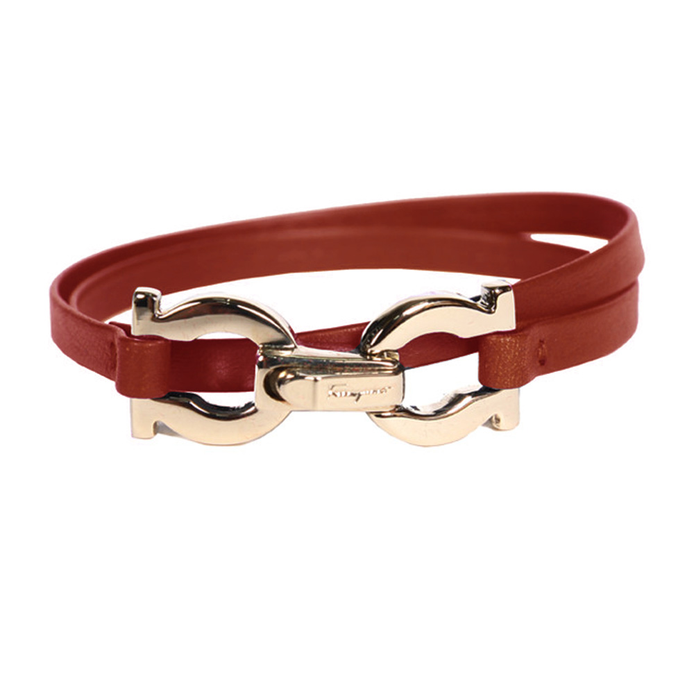 フェラガモ FERRAGAMO レディースブレスレット  34-0540 0477250 ROSSO-ORO