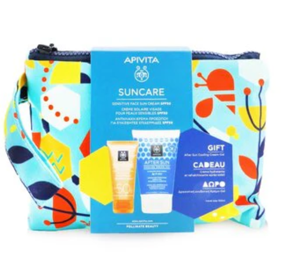 Apivita Suncare Gift Setサンケア ギフトセット2pcs+1pouch