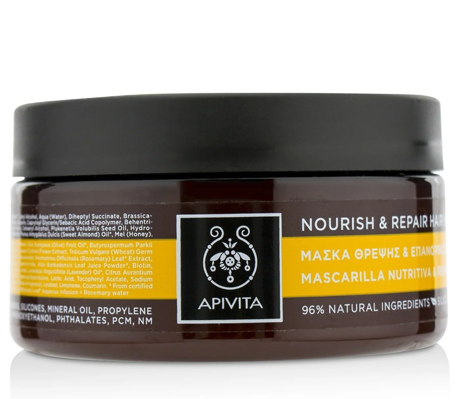 Apivita Nourish & Repair Hair Mask Olive & Honey ナリッシュ&リペア ヘアマスク オリーブ&ハニー200ml