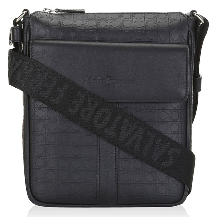 FERRAGAMO フェラガモ メンズ ショルダーバッグ  24-9489 0565099 DEEP-BLACK