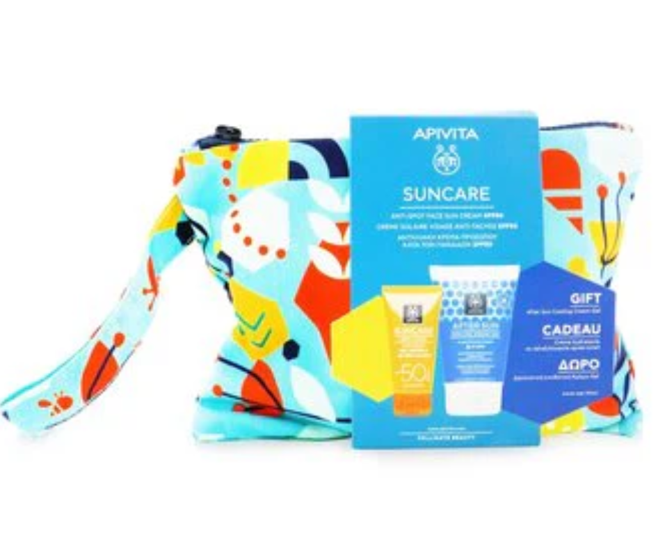 Apivita Suncare Gift Setサンケア ギフトセット 2pcs+1pouch