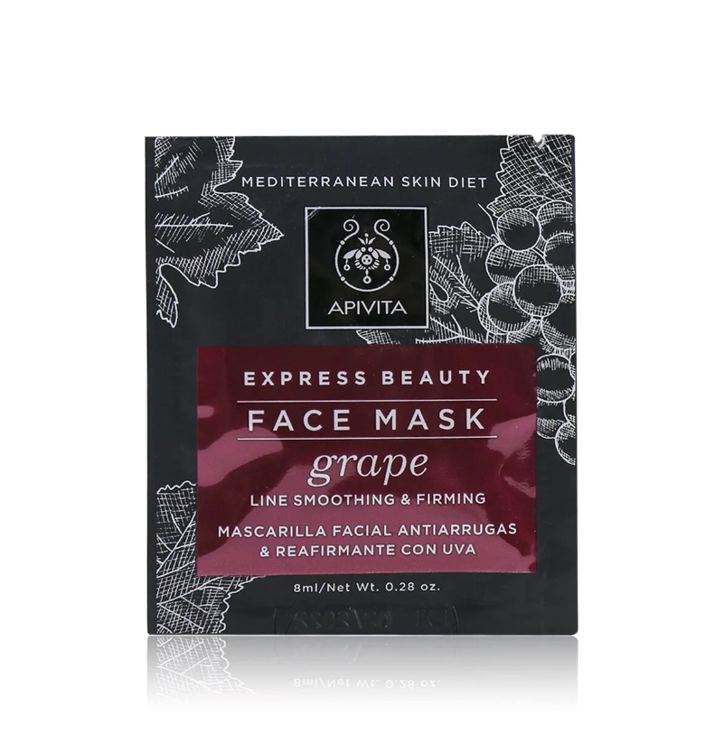 Apivita Express Beauty Face Mask Grapeエクスプレスビューティ フェイスマスク グレープ 6x(2x8ml)