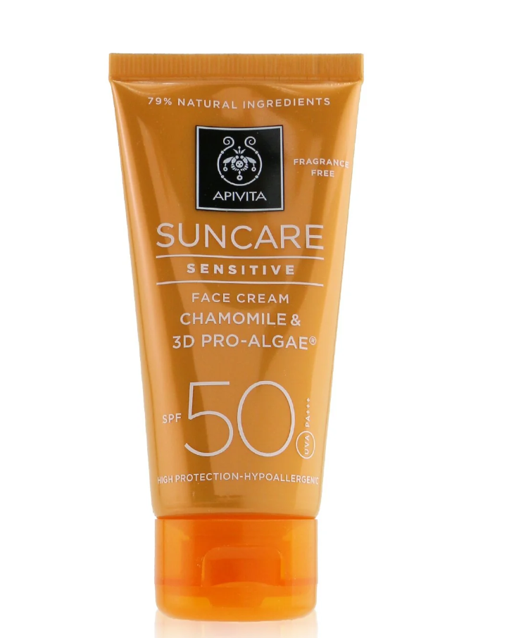 Apivita Suncare Sensitive Face Cream SPF 50 サンケア センシティブ フェイスクリーム50ml