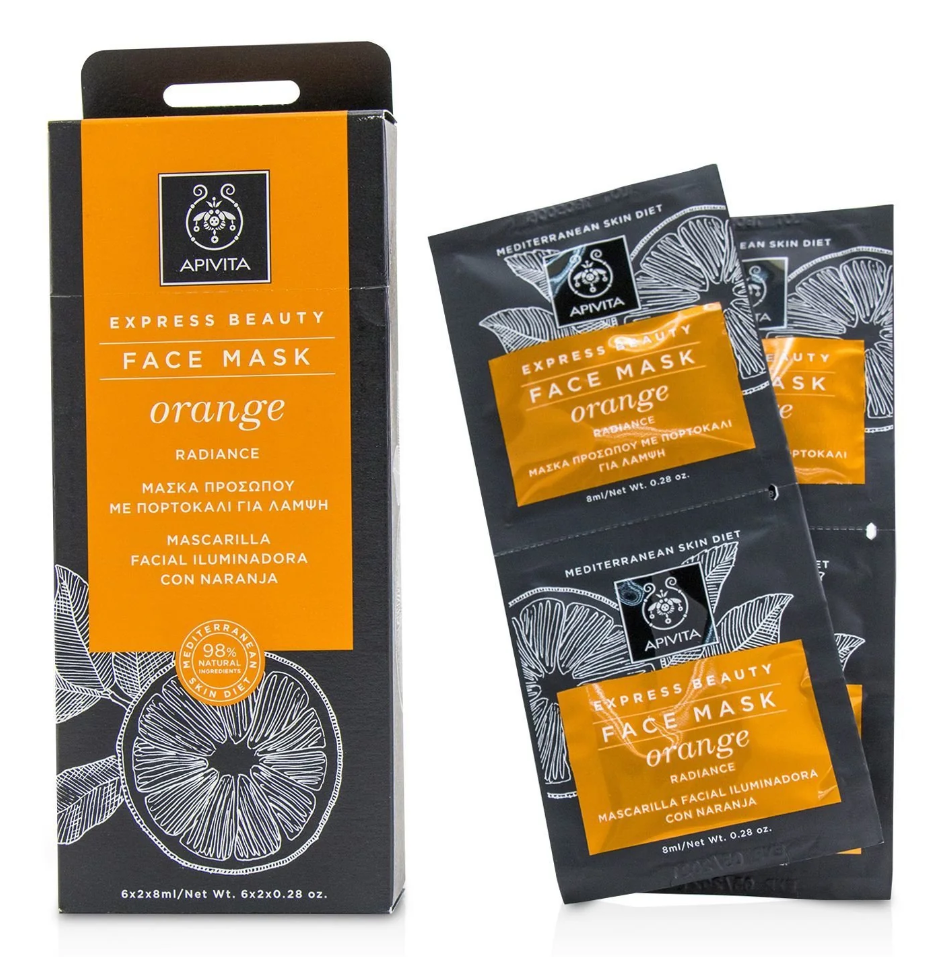 アピビタ Apivita レディースExpress Beauty Face Mask Orangeエクスプレスビューティ フェイスマスク オレンジ 6x(2x8ml)