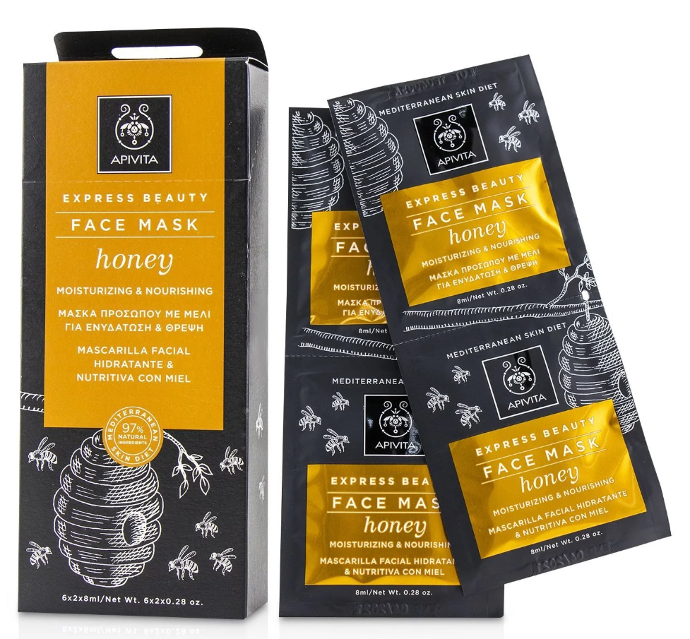 アピビタ Apivita レディース Express Beauty Face Mask Honey (Moisturizing & Nourishing)エクスプレスビューティ フェイスマスク ハニー6x(2x8ml)