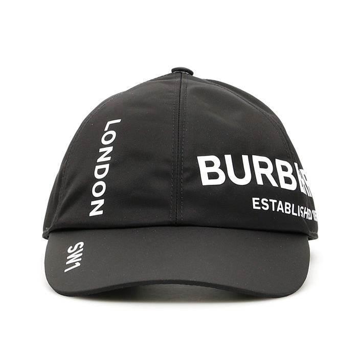 BURBERRY HORSEFERRY BASEBALL CAP 8015894 BLACK