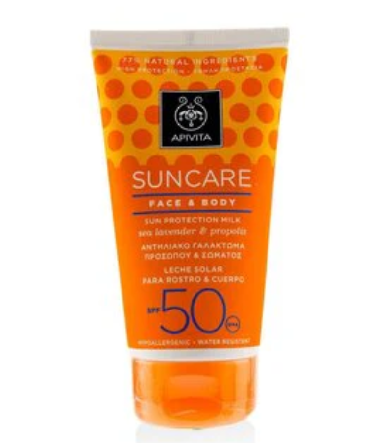 アピビタ Apivita レディース Suncare Face & Body Sun Protection Milk With Sea Lavender & Propolis サンケア フェイス＆ボディ サンプロテクション ミルク シーラベンダー＆プロポリス150ml