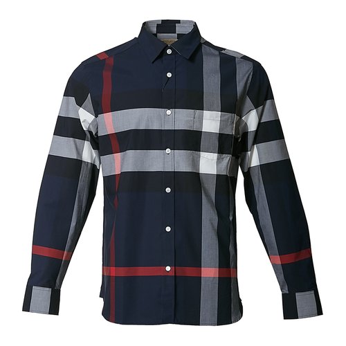 バーバリー BURBERRY MEN SHIRT メンズ シャツ 8004829 A1960 NAVY