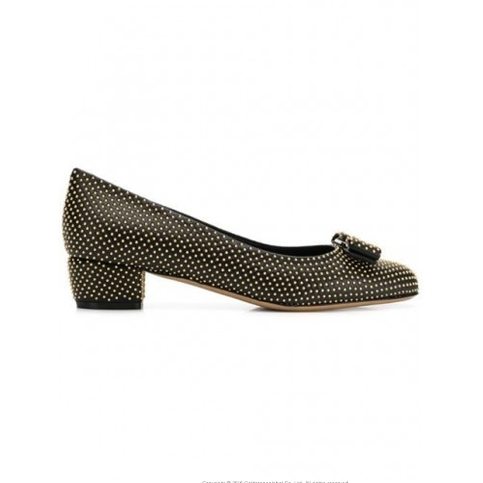 FERRAGAMO LADY SHOES 0705473　NACA　NERO