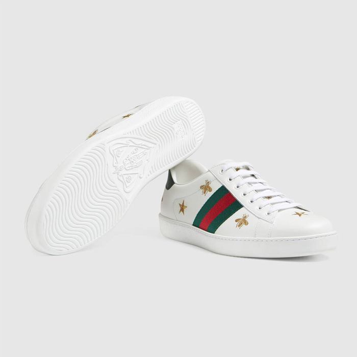 GUCCI MEN SHOES グッチ メン ズシューズ 386750 A38F0 9073 ACE LEATHER SNEAKER