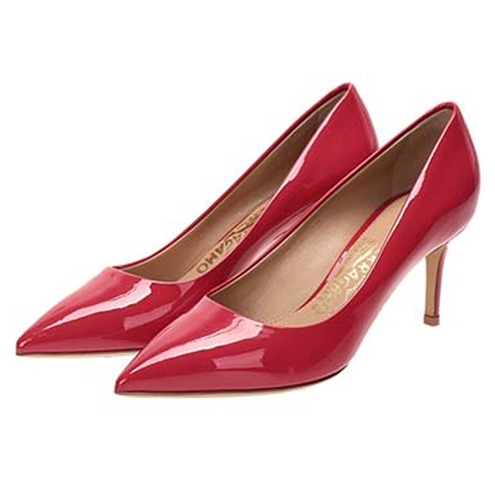 FERRAGAMO LADY SHOES 0655481 PA-C PAMP RED