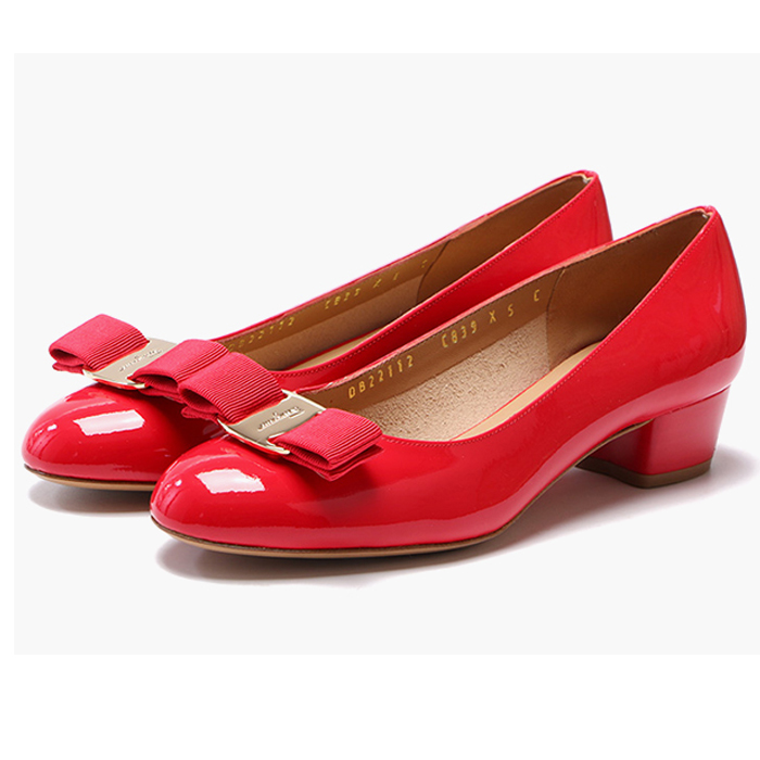 FERRAGAMO LADY SHOES 0655552 NP-C PAMP RED