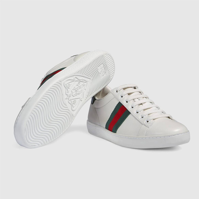 グッチ GUCCI LADY SHOES レディースシューズ 387993 A3830 9071 ACE LEATHER SNEAKER