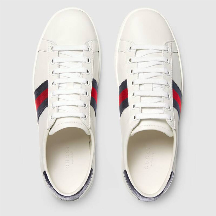 グッチGUCCI LADY SHOES レディースシューズ 387993 A38D0 9072 ACE LEATHER SNEAKER