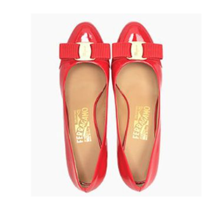 FERRAGAMO LADY SHOES 0655596 PA-C PAMP RED