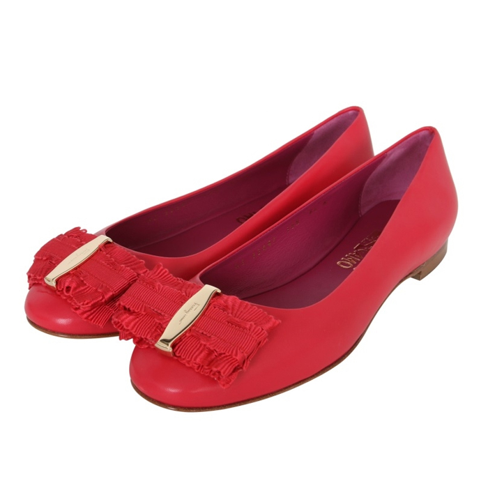 FERRAGAMO LADY SHOES 0659103 NACA PAMP RED