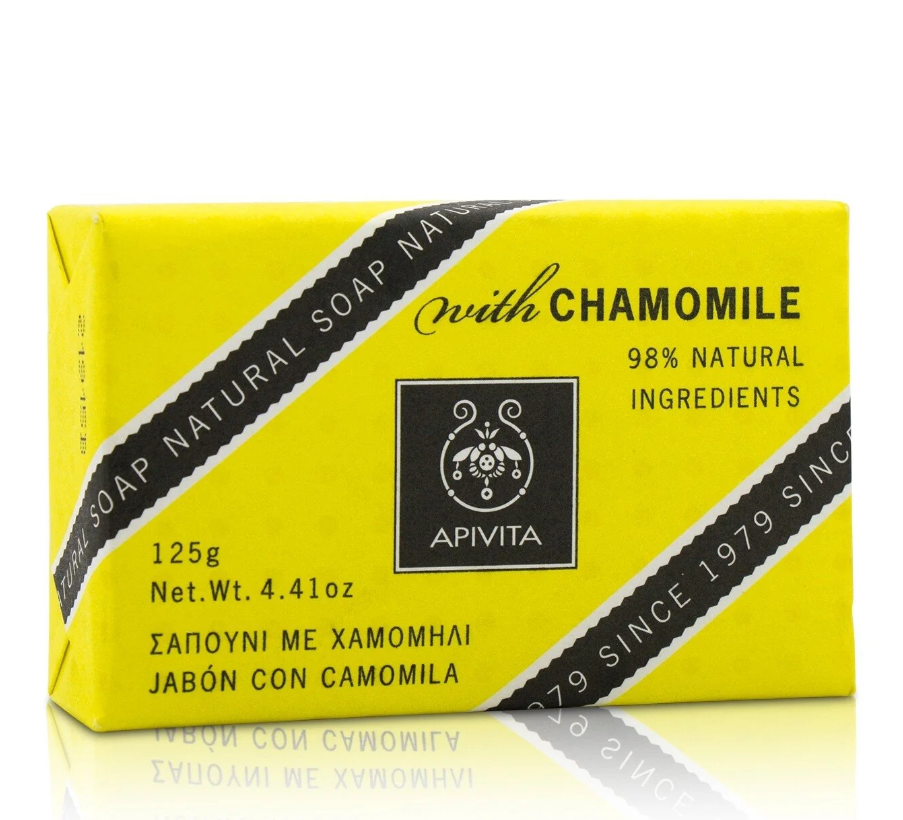 Apivita Natural Soap Chamomileナチュラルソープ カモミール 125g