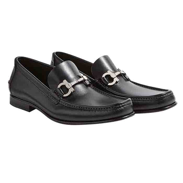 FERRAGAMO MEN SHOES 0660315 CALF NERO BLACK