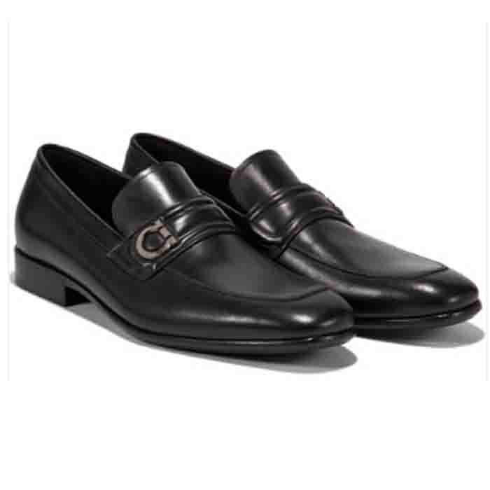 FERRAGAMO MEN SHOES 0661625 CALF NERO BLACK