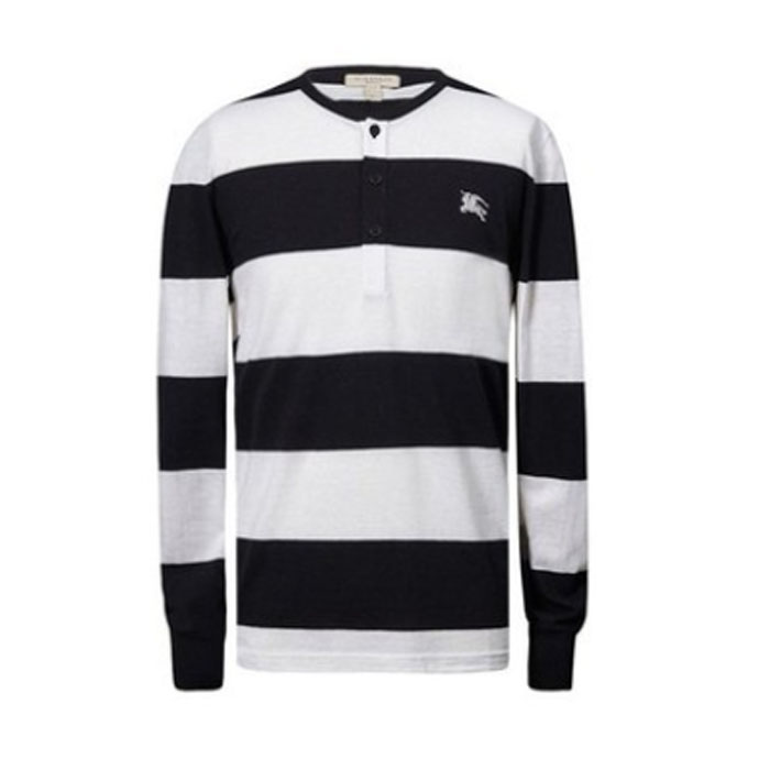 バーバリーBURBERRY MEN T-SHIRT  メンズ Tシャツ 3942264 0010S BLACK-WHITE