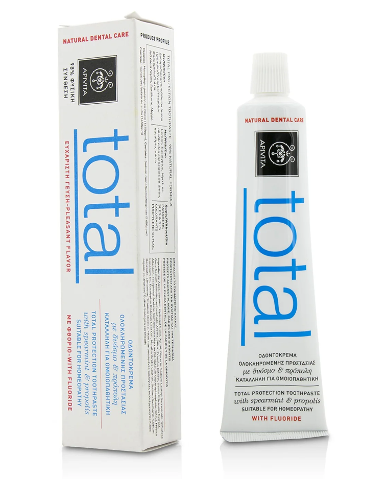 Apivita Total Protection Toothpaste Spearmint & Propolisトータルプロテクション トゥースペースト スペアミント&プロポリス 75ml