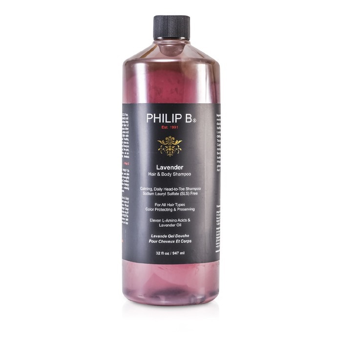 Philip B フィリップ B ラベンダー ヘア＆ボディシャンプー 947ML 893239001036