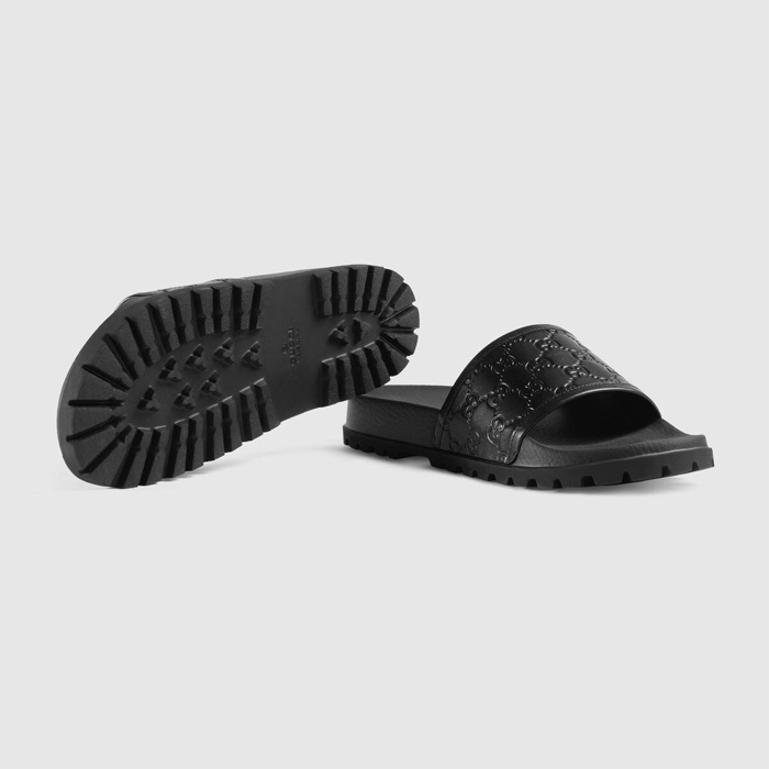 GUCCI MEN SANDALS グッチ メンズ サンダル 431070 CWD20 1000 Signature Slide Sandal