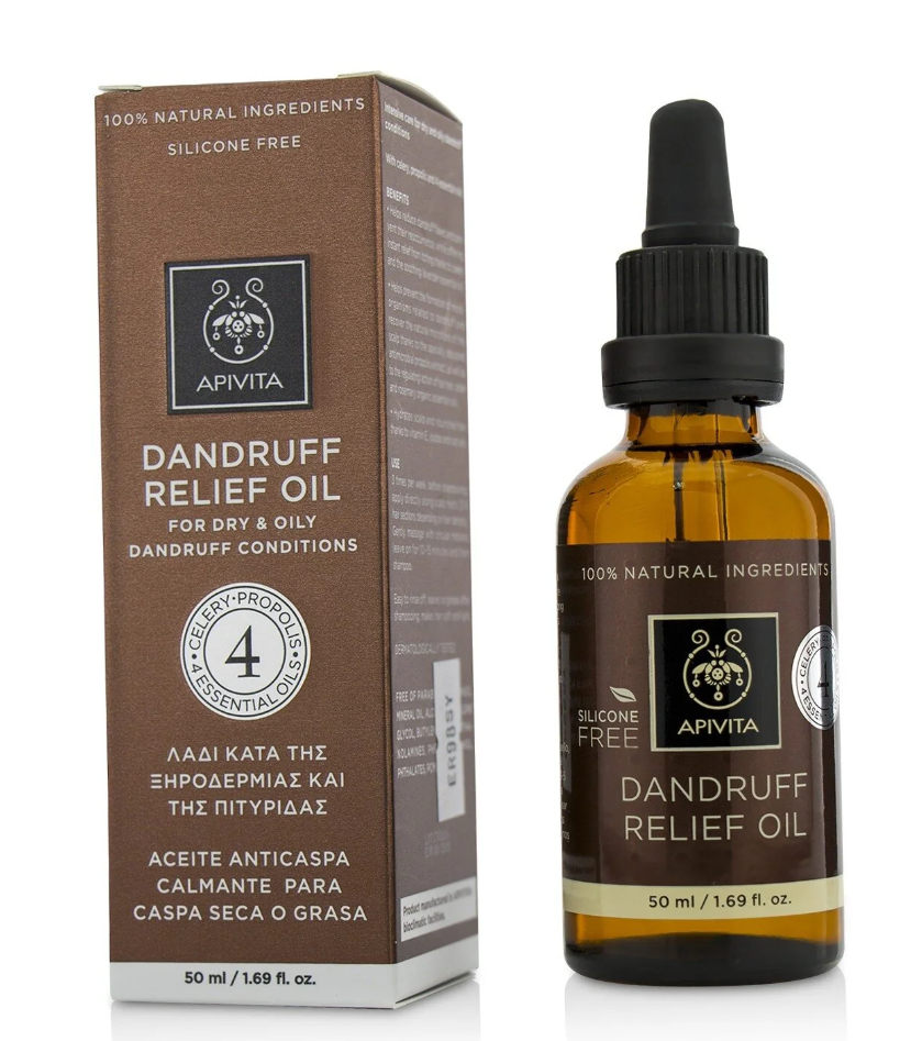 Apivita Dandruff Relief Oil Celery Propolis 4 Essential Oils ダンドラフ リリーフオイル セロリ・プロポリス・ 4 エッセンシャルオイル 50ml