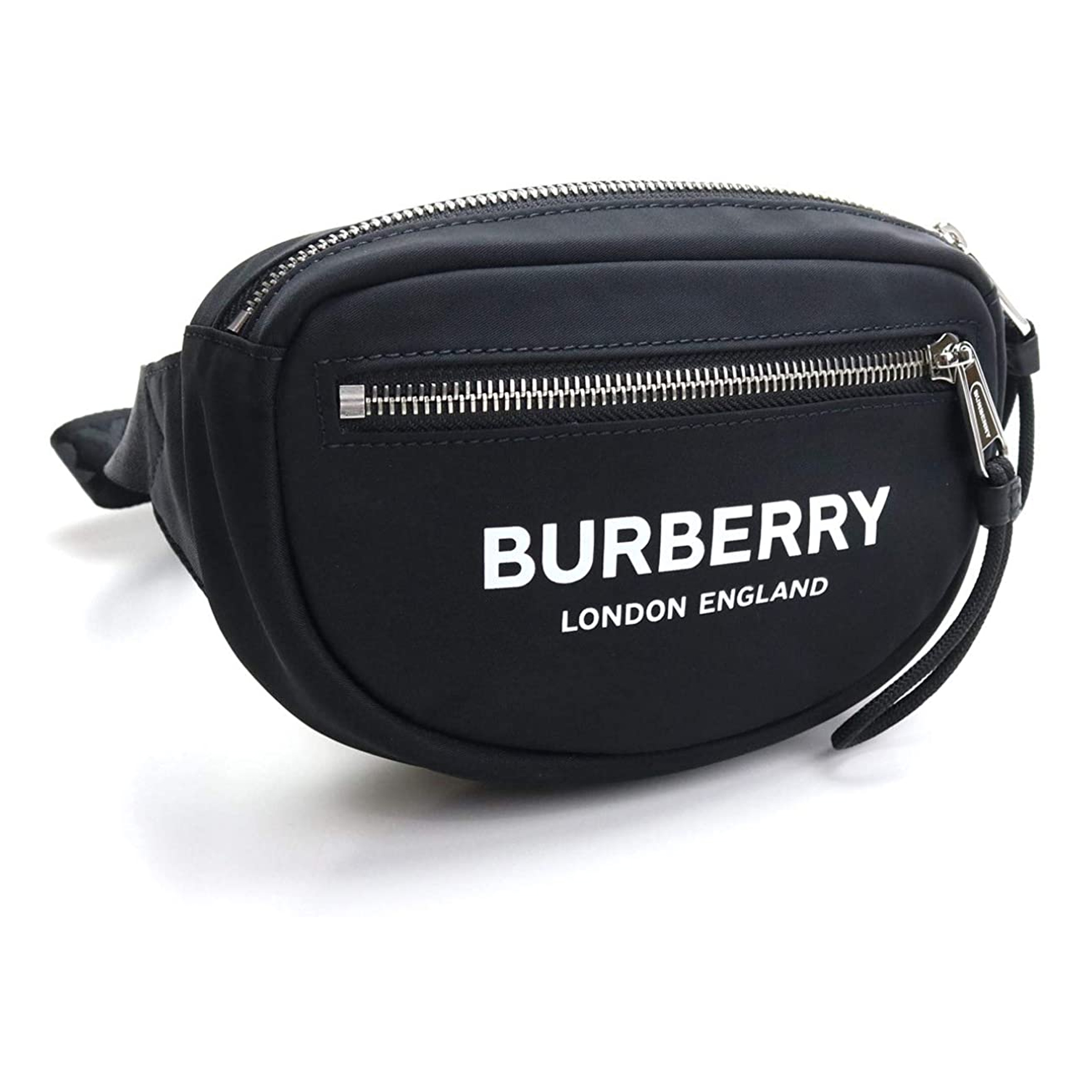 バーバリー BURBERRY ボディバッグ LOGO PRINT ECONYL バムバッグ ブラック メンズ 8021091 BLK