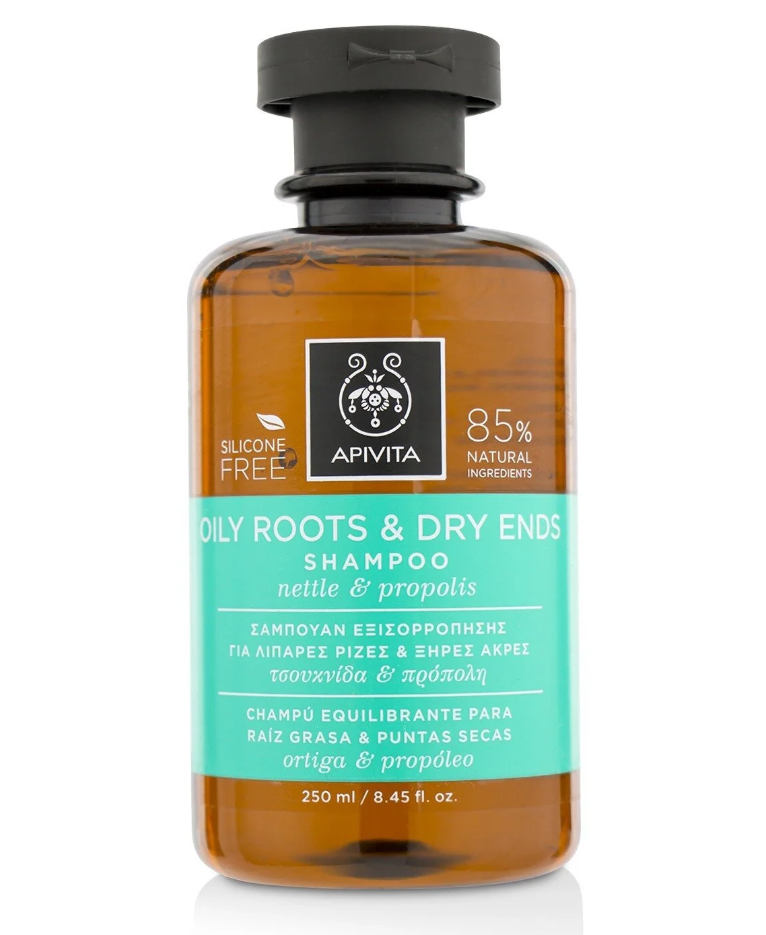 Apivita Oily Roots & Dry Ends Shampoo with Nettle & Propolisオイリールーツ&ドライエンド シャンプー ネトル&プロポリス 250ml