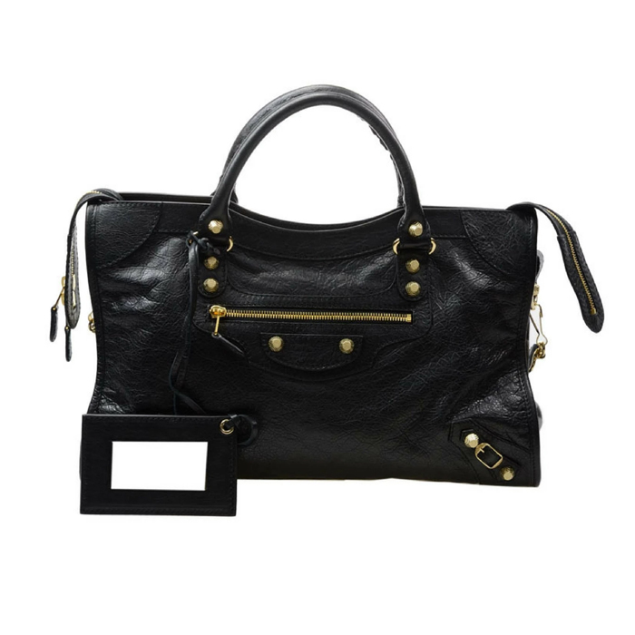 バレンシアガ BALENCIAGA レディース バッグ 281770 D94JG 1000 Lambskin Black Giant 12 Gold City