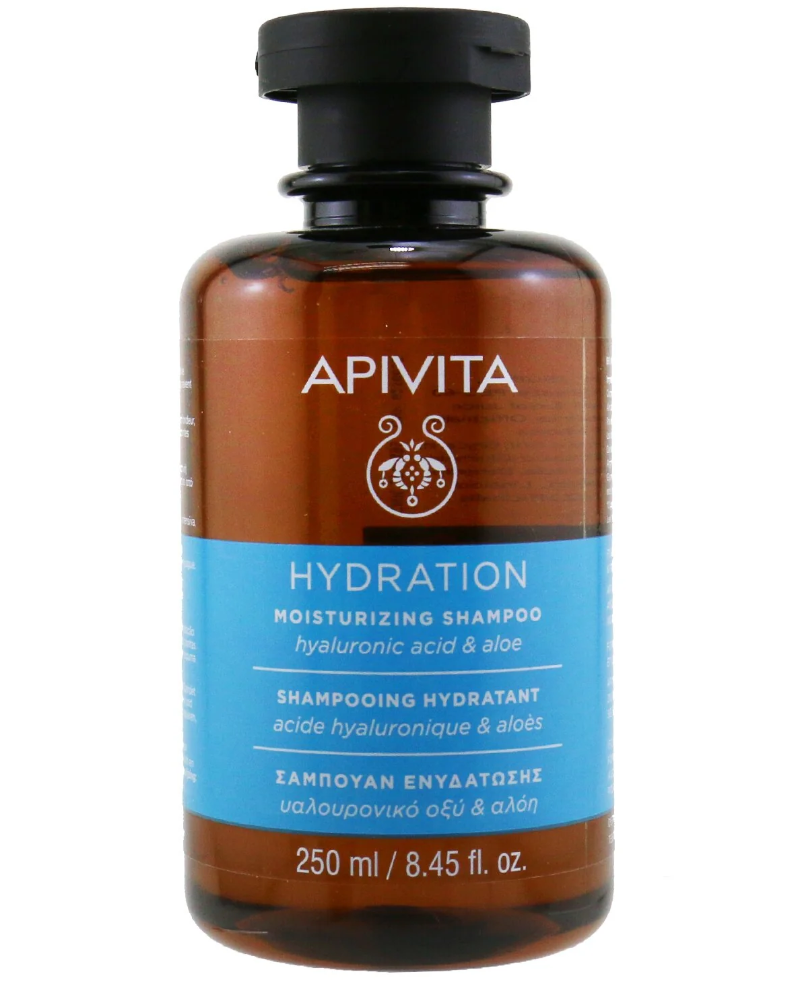 Apivita Moisturizing Shampoo Hyaluronic Acid & Aloe (For all hair types)モイスチャライジング シャンプー ヒアルロン酸&アロエ250ml