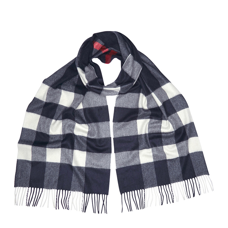 バーバリーBURBERRY MUFFLER  メンズマフラー 4031054 4100B NAVY