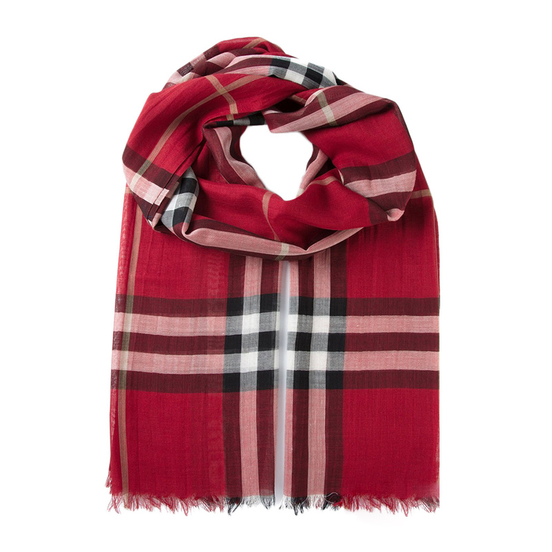 バーバリーBURBERRY SCARF レディーススカーフ 3954620 6045B PARADE-RED