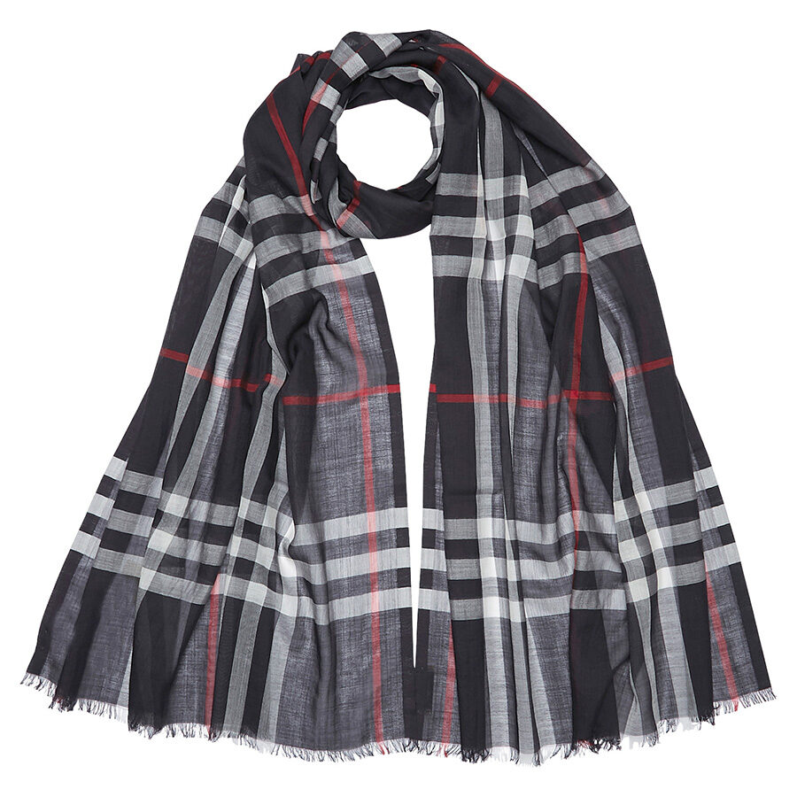 バーバリーBURBERRY SCARF  レディーススカーフ 3995485 4100B NAVY