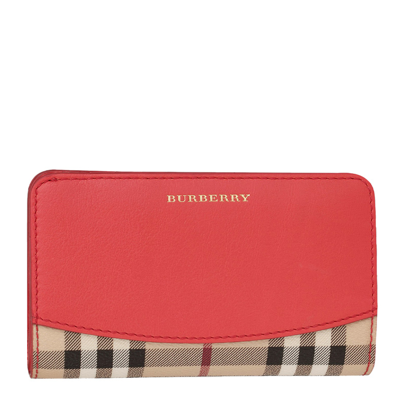 バーバリーBURBERRY SLG レディース財布 3963121 60940 CORAL-RED