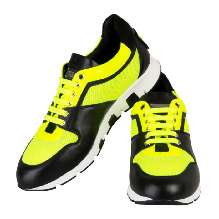 PHILIPP PLEIN MEN SHOESフィリッププレインメンズシューズ SM150609 0954 NEON-YEL