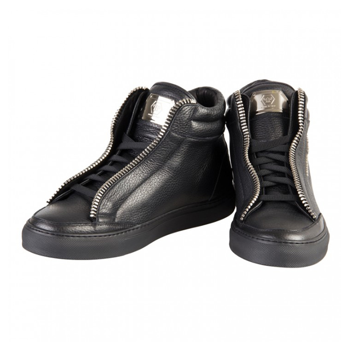 PHILIPP PLEIN MEN SHOESフィリッププレインメンズシューズ SM156018 02 BLACK