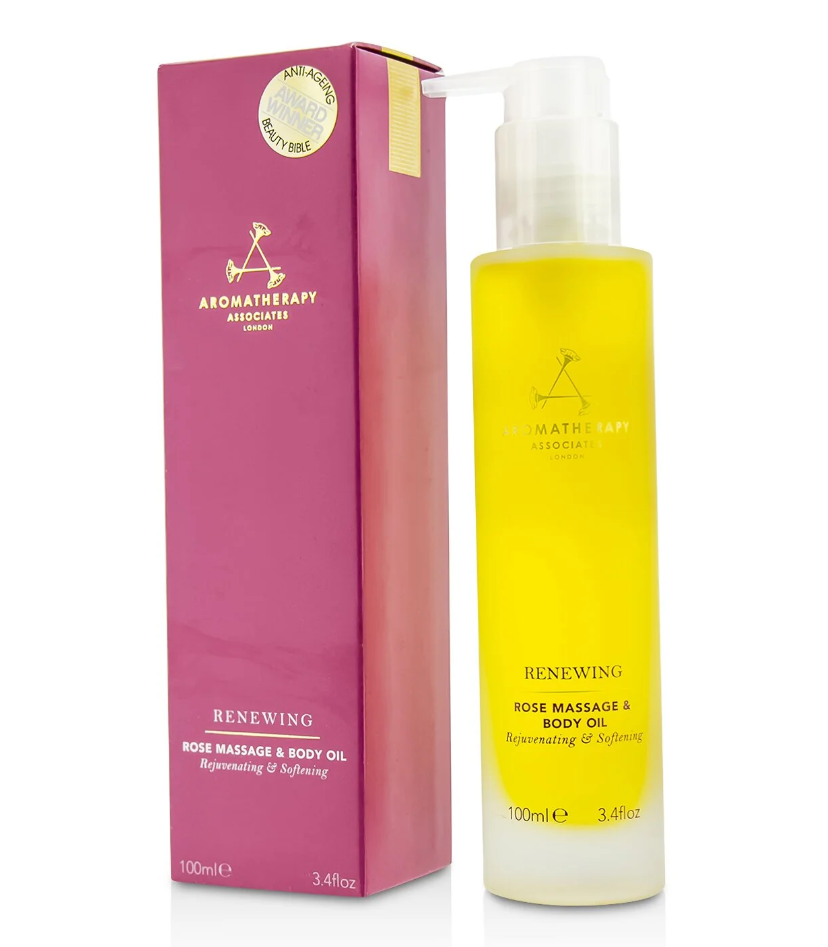 Aromatherapy Associates Renewing - Rose Massage & Body Oilリニューイング - ローズ マッサージ＆ボディオイル100ml