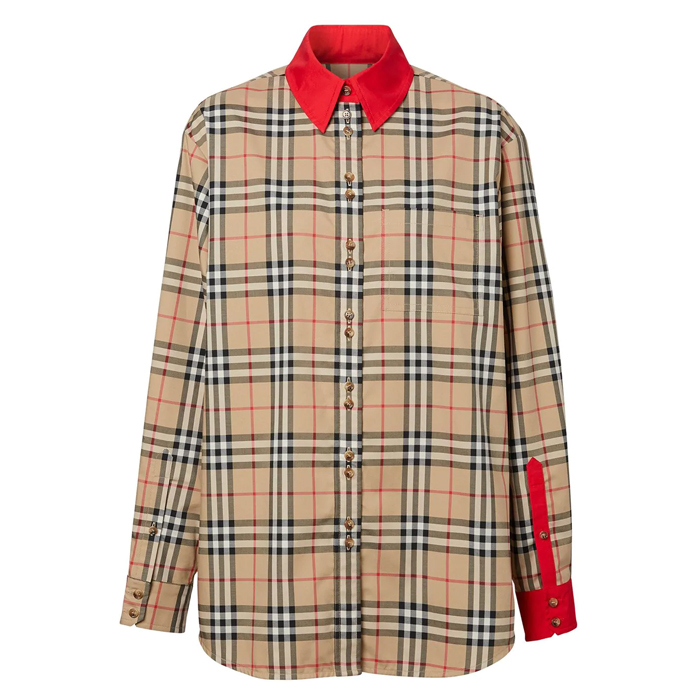 バーバリー BURBERRY コントラストトリムヴィンテージチェックシャツ 8024251 ARBC