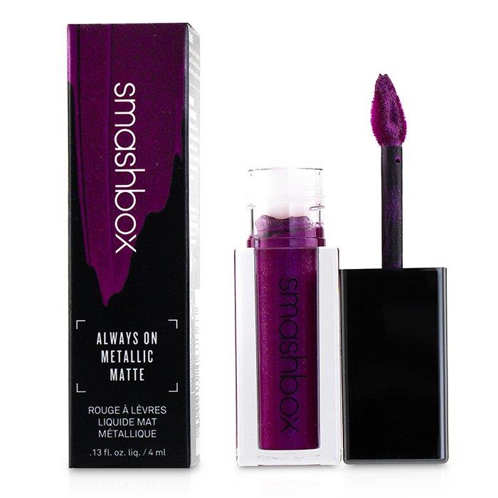 Smashbox スマッシュボックス オールウェイズ オン メタリック マット リップスティック # So Jelly (Fuchsia With Fuchsia and Blue Pearl) 607710067363